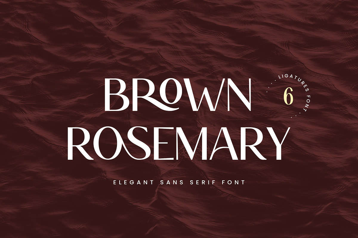 Brown Rosemary Elegant Serif Font, a Serif Font by UICreative (Photo 1 of 13)