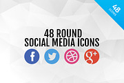 Round Social Media Icons, an Icon by Medialoot (Thumbnail 1 of 5)