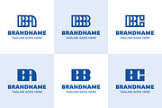 Letters BA BB BC Monogram Logo Set, a Branding & Logo Template by Pray Art Design Studio (Thumbnail 1 of 2)