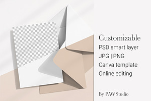 Customizable Card Mockup 5x7 8e b32