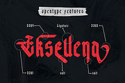 Eksellena - Blackletter Display, a Blackletter Font by Typehand Studio (Thumbnail 10 of 14)