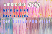 Dreamy Watercolor Drip Backgrounds, a Background Graphic by Eryn Rose Design (Thumbnail 22 of 23)