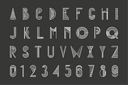 Geometric pattern typeface, a Sans Serif Font by pixelwerk (Thumbnail 2 of 5)
