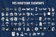 Halftone Collage Elements: Oddities, an Object Graphic by Le.nart (Thumbnail 7 of 8)