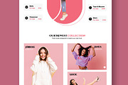 Fashion Landing Page Design, a Landing Page Template by CreativeShaper (Thumbnail 5 of 6)
