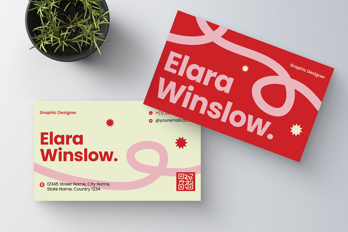 Red Business Card, a Business Card Template by Annora Studio (Photo 5 of 6)