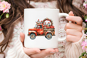 Christmas Gnome and truck clipart bu, an Illustration by RobertsArt (Thumbnail 3 of 6)
