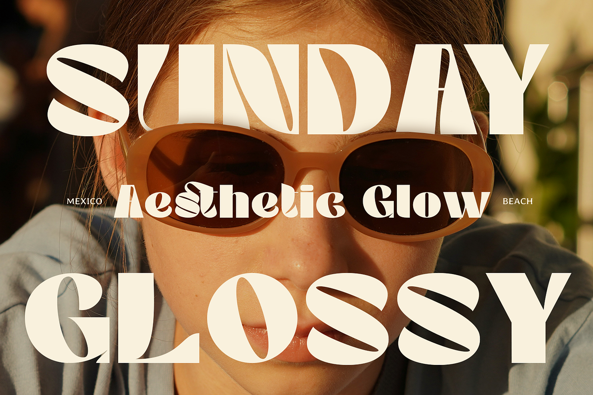 Glare - Retro Display Typeface, a Font by Annivers Type (Photo 3 of 10)