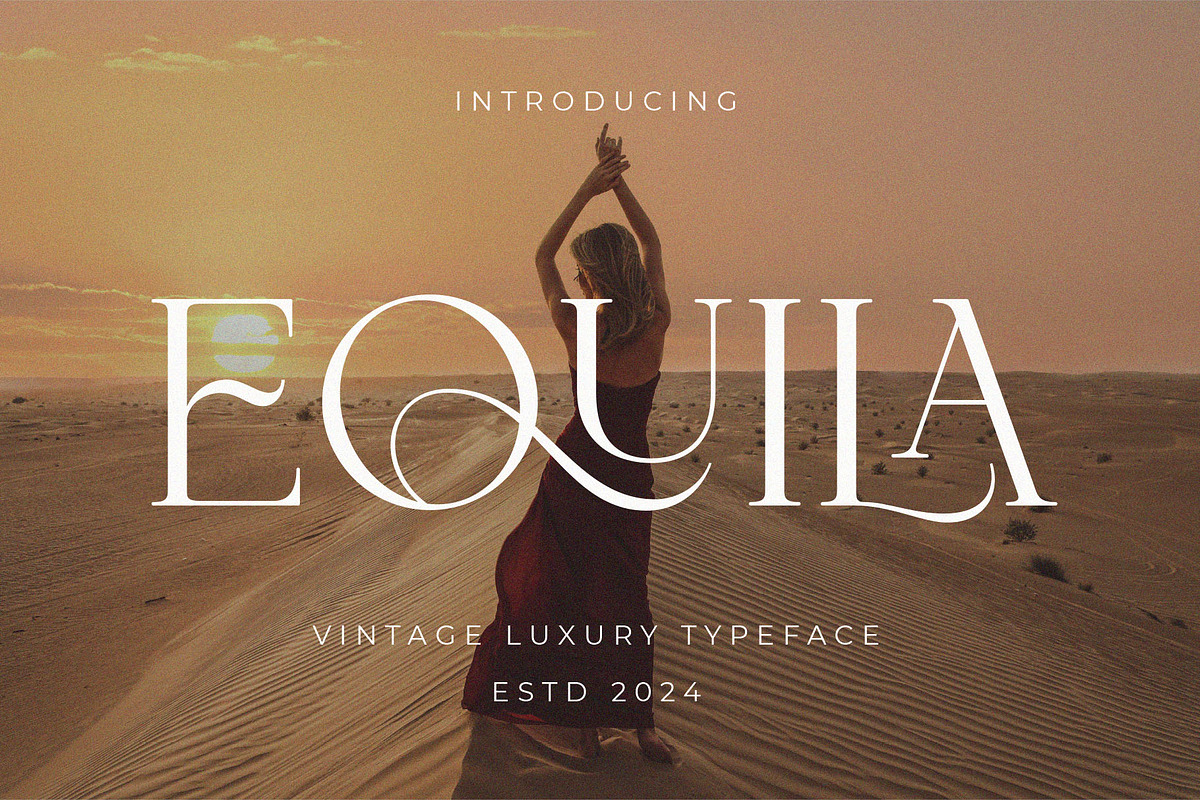 Equila || Display Ligature Serif, a Serif Font by ToniStudio (Photo 1 of 10)