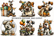 Whimsical Birthday Dog Clipart, an Illustration by OK Design (Thumbnail 3 of 6)