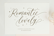 Romantic Lovely - Calligraphy Font, a Script Font by Sronstudio (Thumbnail 1 of 23)