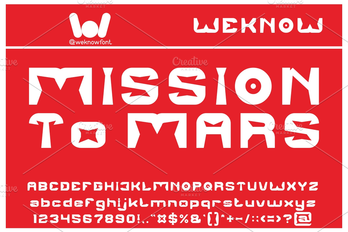 Mission To mars, a Font by weknow (Photo 1 of 5)