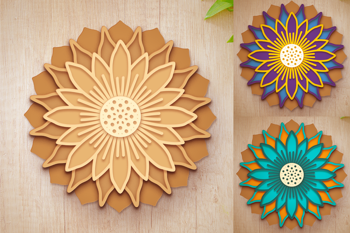 10 - 3D Flower Mandalas Collection, an Object Graphic by Arshad Ali (Photo 9 of 18)