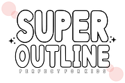 Boled Outline – Playful Display Font, a Sans Serif Font by KiddoGlyphs Studio (Thumbnail 2 of 5)