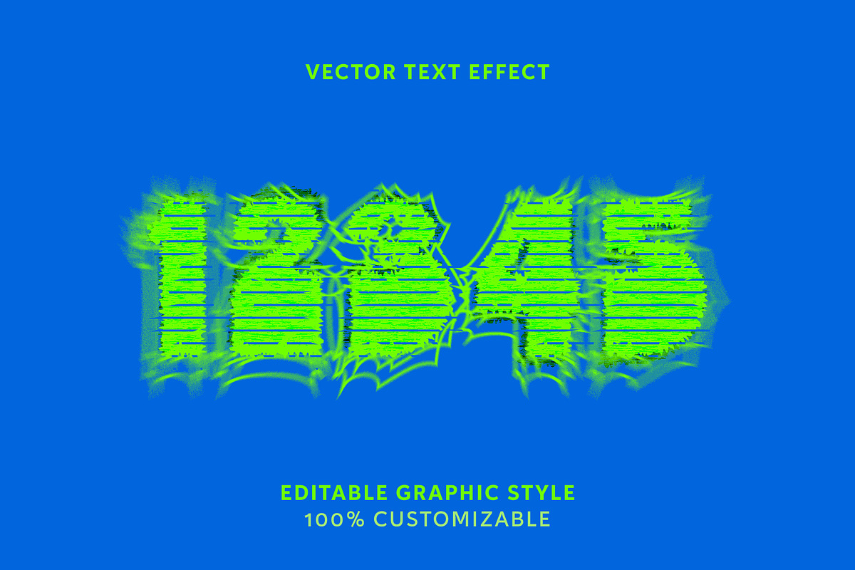 Neon Electric Glitch Text Effect preview 2