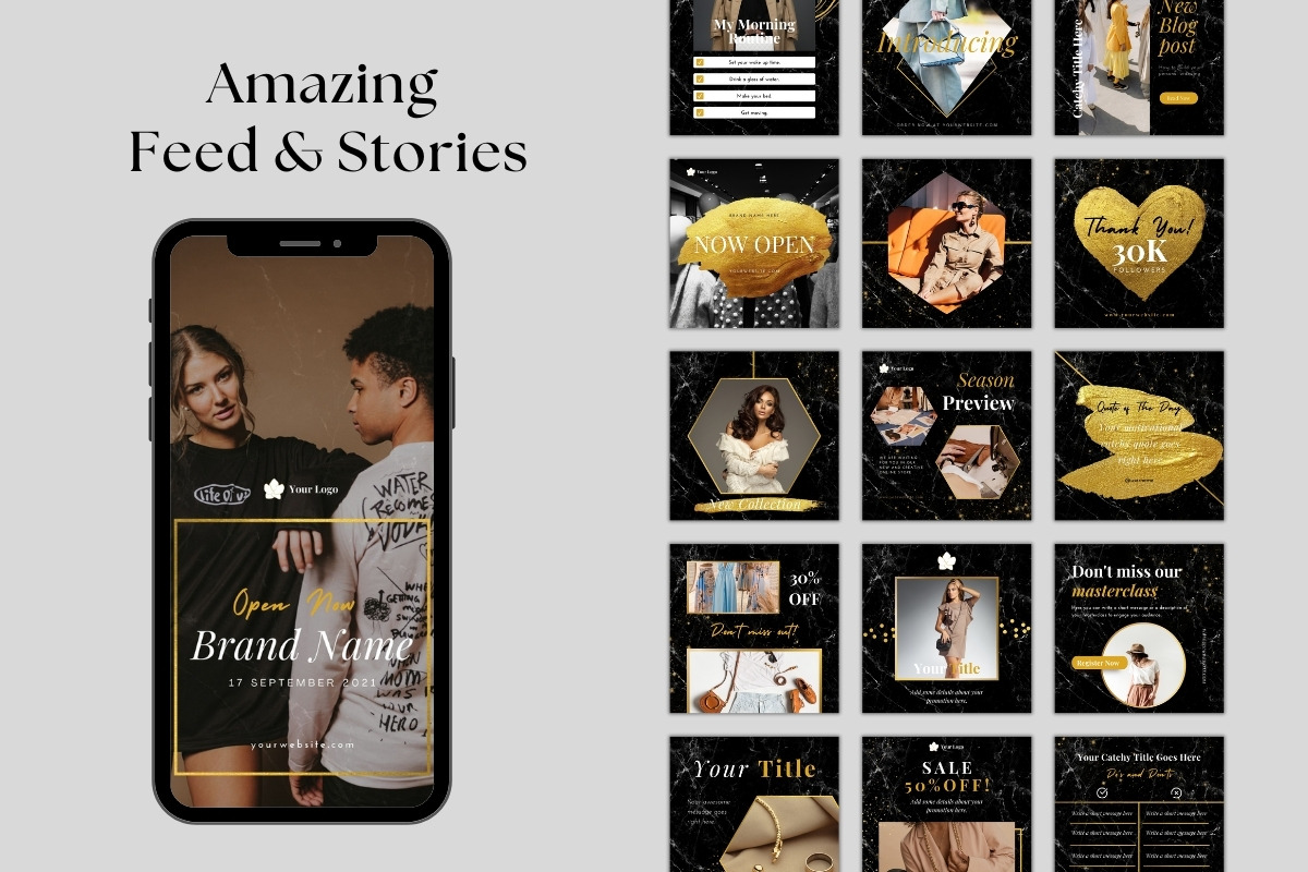 350+ Golden Eclipse Templates, a Social Media Template by ResumeFabs (Photo 3 of 6)