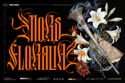 Black Letterfly Typeface, a Blackletter Font by alit design (Thumbnail 12 of 20)