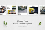 Classic Cars Instagram Posts, a Social Media Template by Social Corner Graphics (Thumbnail 2 of 8)