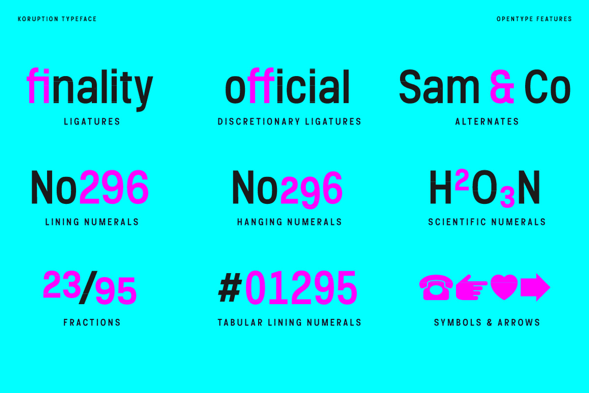 Koruption, a Sans Serif Font by Typogama (Photo 5 of 15)