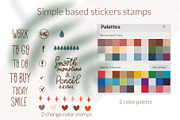 Stamp brushes bundle for Procreate, a Brush Add-On by Let's Art (Thumbnail 4 of 19)