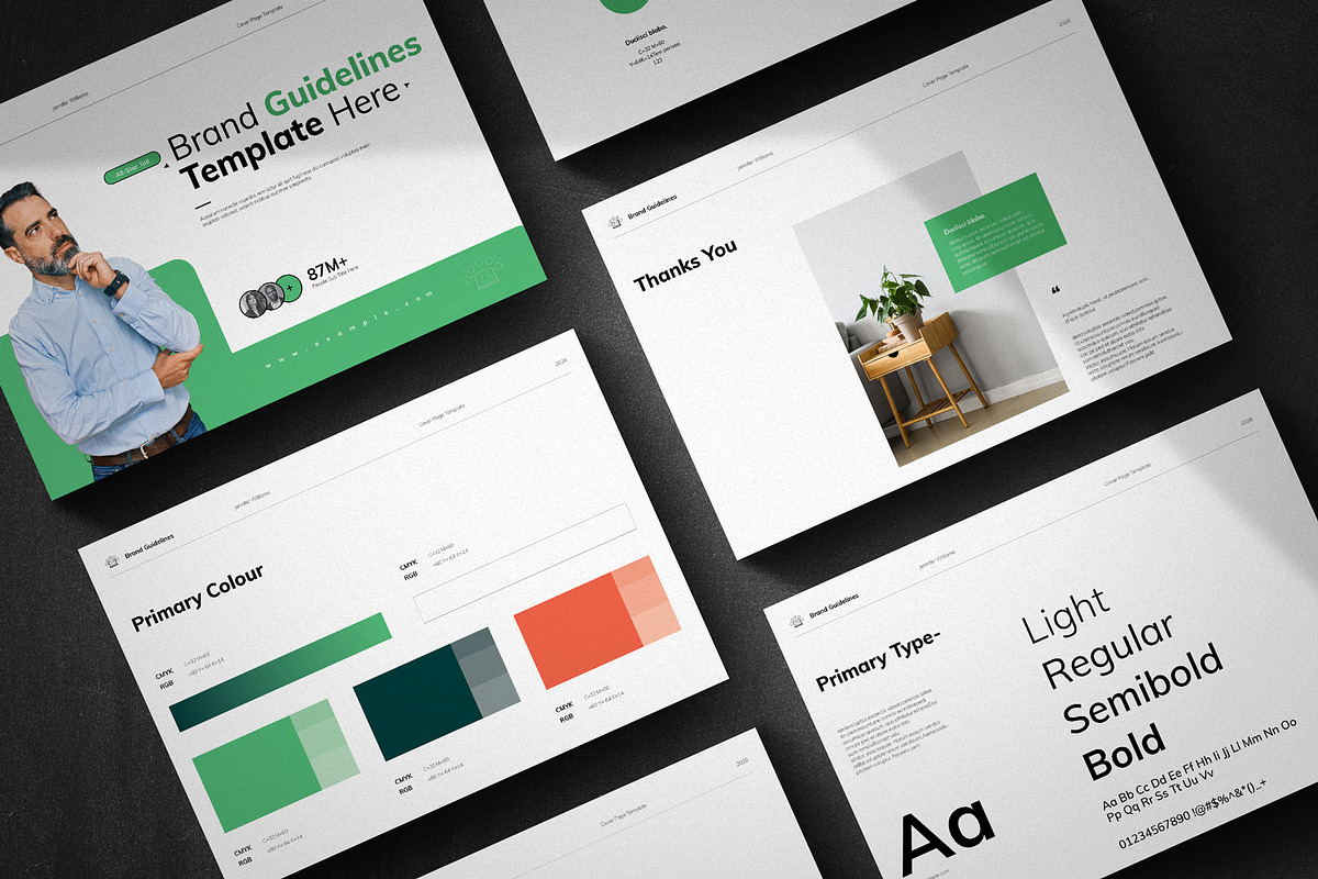 Brand Guidelines Template, a Brochure Template by metastudio38 (Photo 8 of 8)