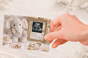 Neutral Baby Announcement Template, a Social Media Template by Digiteve (Thumbnail 1 of 6)