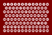 Numbers Style Two Fonts, a Symbol Font by GG Design (Thumbnail 3 of 7)