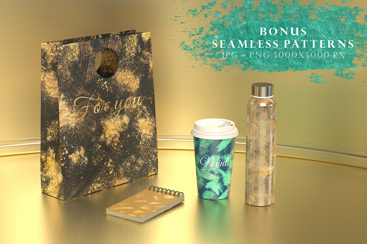 Festive Glitter Bundle + Bonus, a Decorative Illustration by kisikoida (Photo 8 of 18)