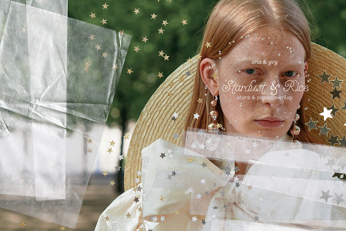 STARDUST & RICE Star & Paper Overlay, a Texture Graphic by ana & yvy (Photo 3 of 13)