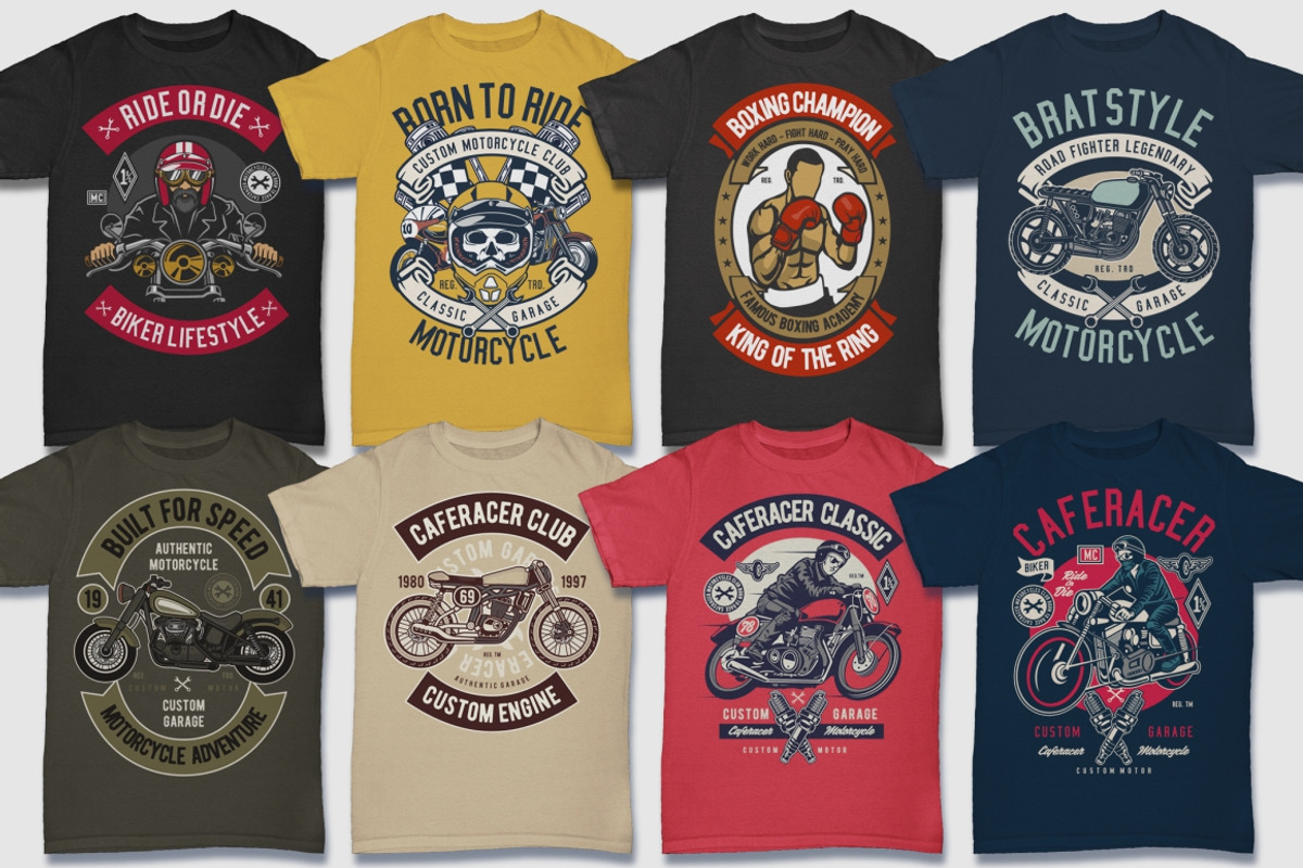 100 Retro Tshirt Designs Bundle, an Education Illustration by roach_graphic (Photo 3 of 14)