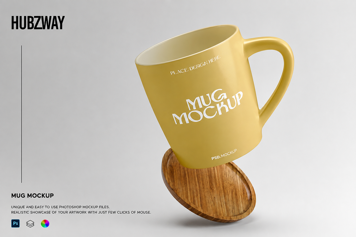 Mug Mockup, a Cups & Container Mockup by Hubzway (Photo 1 of 4)