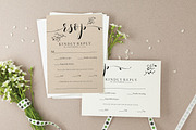 Wedding RSVP Card Template, Sophie, an Invitation Template by Alice Bluefox (Thumbnail 2 of 8)
