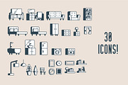 Interior Furniture Icons | 30!, an Icon by MikeHill (Thumbnail 2 of 4)