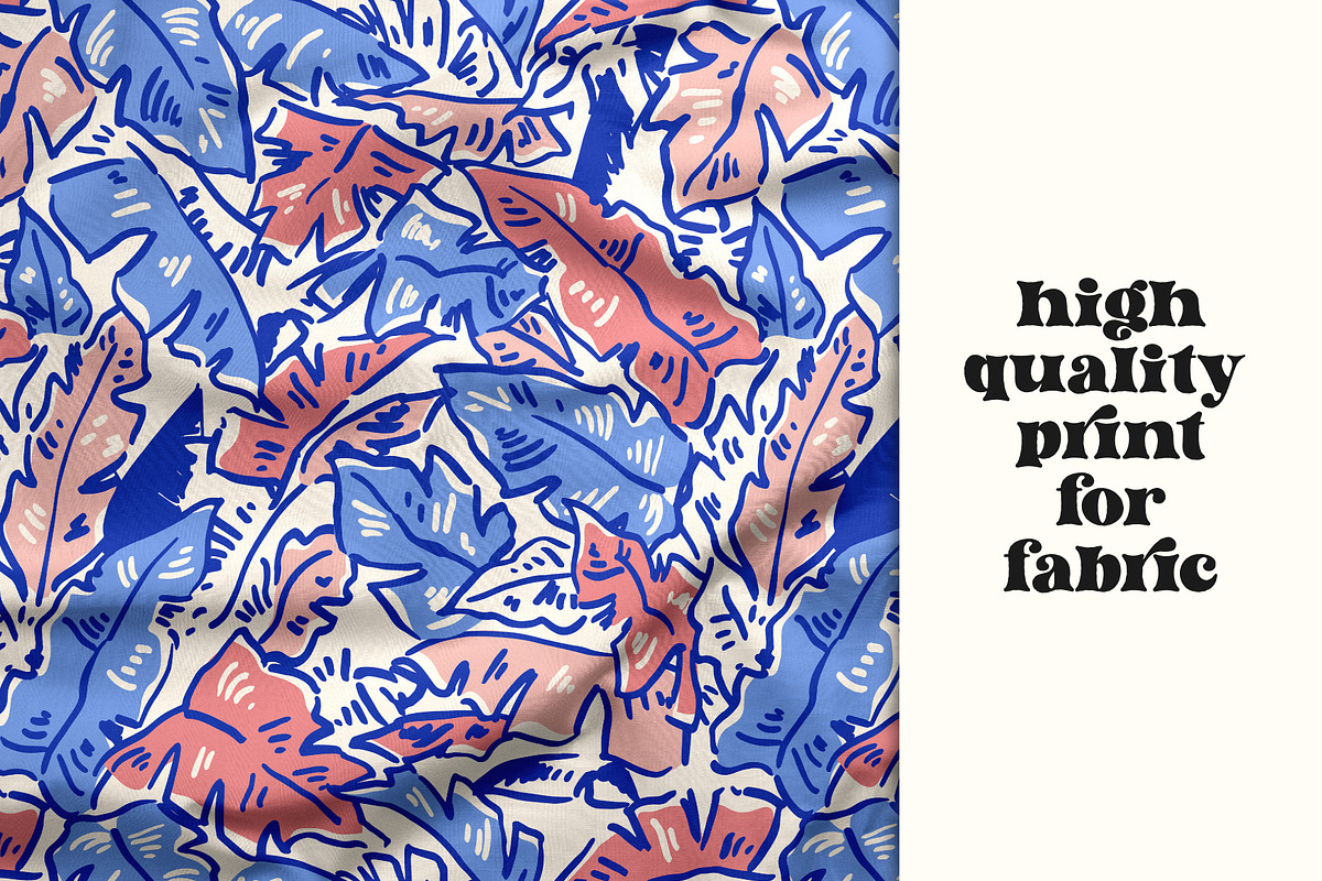 Tropical Hand Drawn, Palm Prints, a Pattern Graphic by ASTUDIO (Photo 2 of 7)