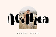 Alothea, a Script Font by Stefani Letter (Thumbnail 1 of 7)