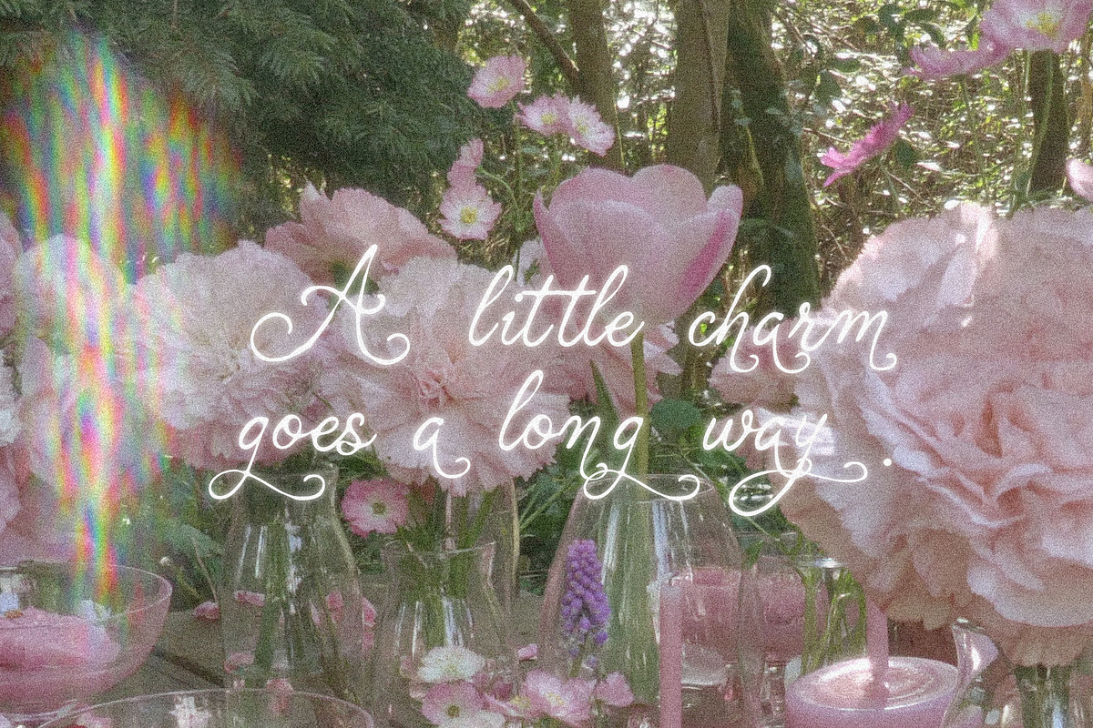LittleThings: Whimsical Display Font, a Script Font by Mneme (Photo 8 of 8)