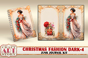 Vintage Christmas Fashion dark-4, a Person Illustration by CraftArtStory (Thumbnail 2 of 7)