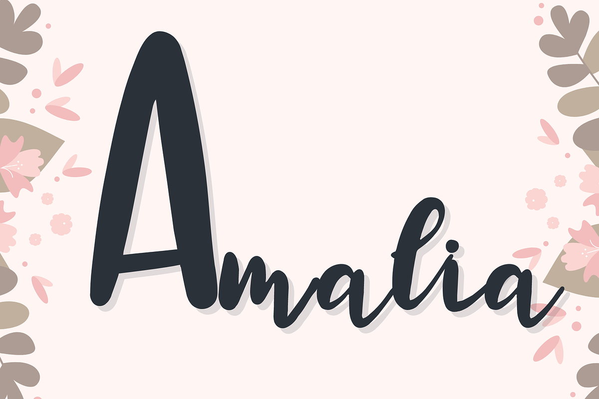 Amalia, a Handwritten Font by nongnuchpolyiam1 (Photo 1 of 8)