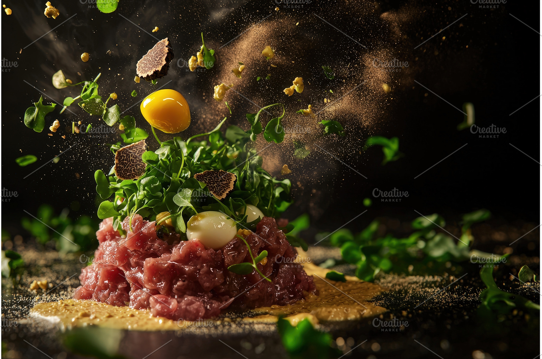 Beef tartar with microgreens, a Food & Drink Photo by Rodica Ciorba