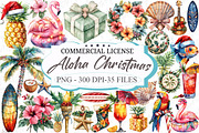 Tropical Aloha Christmas Clipart, an Illustration by designcity5 (Thumbnail 1 of 5)