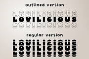Lovilicious A Bubbly Stacked Font, a Handwritten Font by Prestige Artsy Studio (Thumbnail 7 of 8)