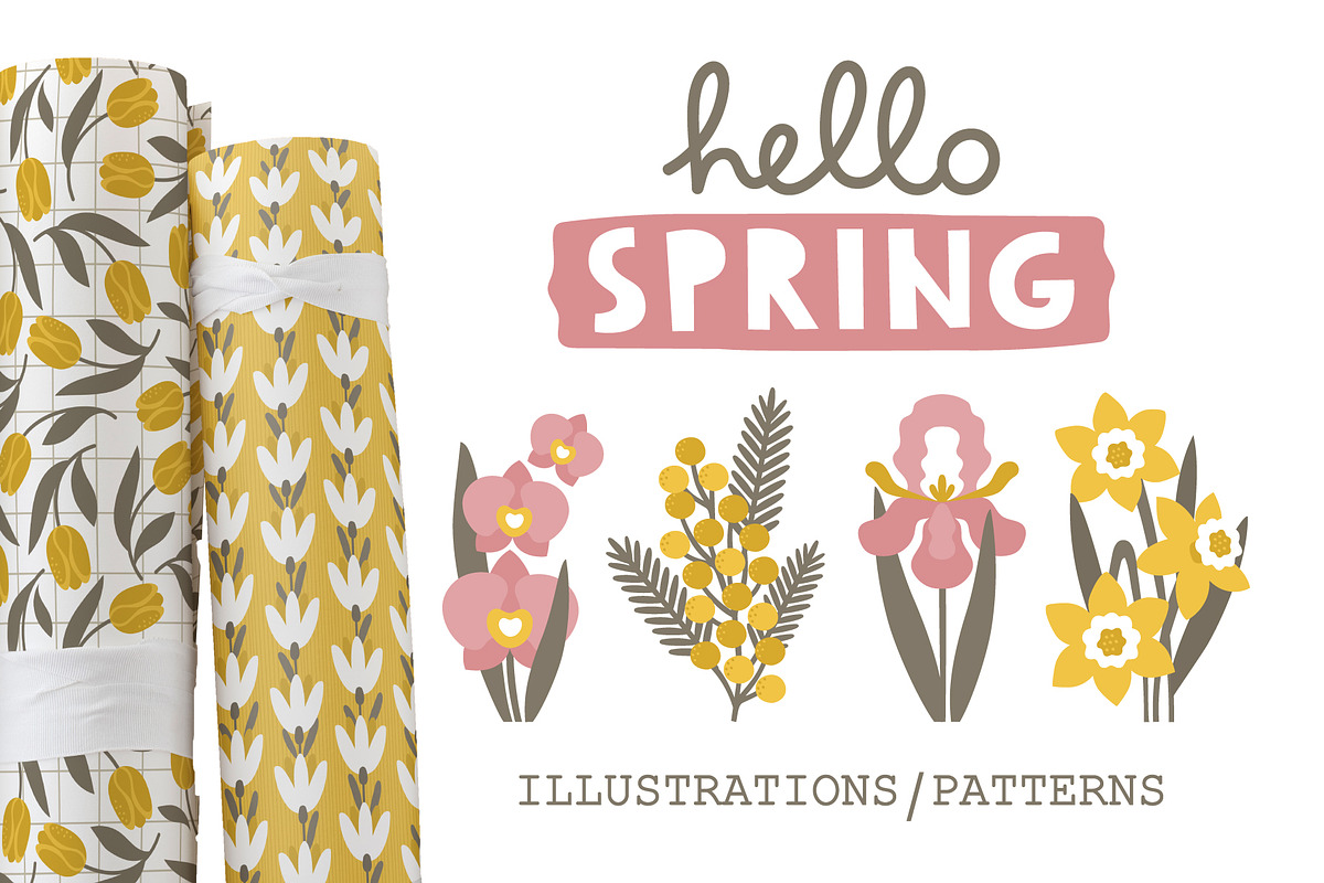 SPRING  illustrations & patterns, an Object Graphic by Nastya Tkachova (Photo 1 of 8)