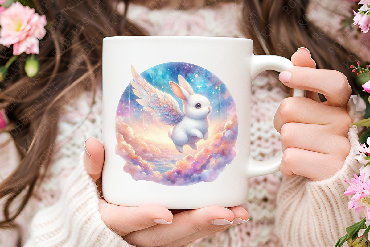 Bunny Baby Nursery Watercolor PNG, a Seasonal Illustration by RobertsArt (Photo 7 of 8)