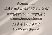Meridian - Rough Script, a Script Font by Alpaprana (Thumbnail 8 of 9)