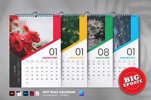 Wall calendar design template, a Stationery Template by Tanmoy Topu
