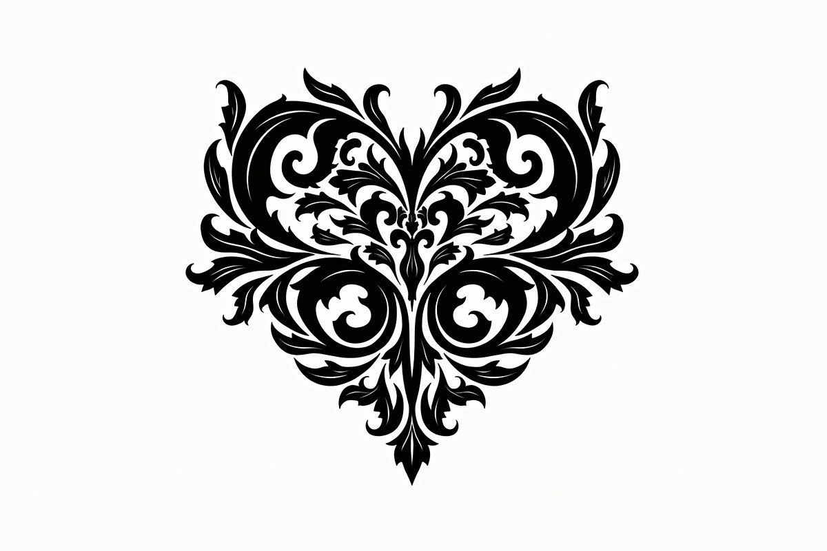 Romantic Lace Heart Clipart, an Illustration by Artivon (Photo 2 of 21)