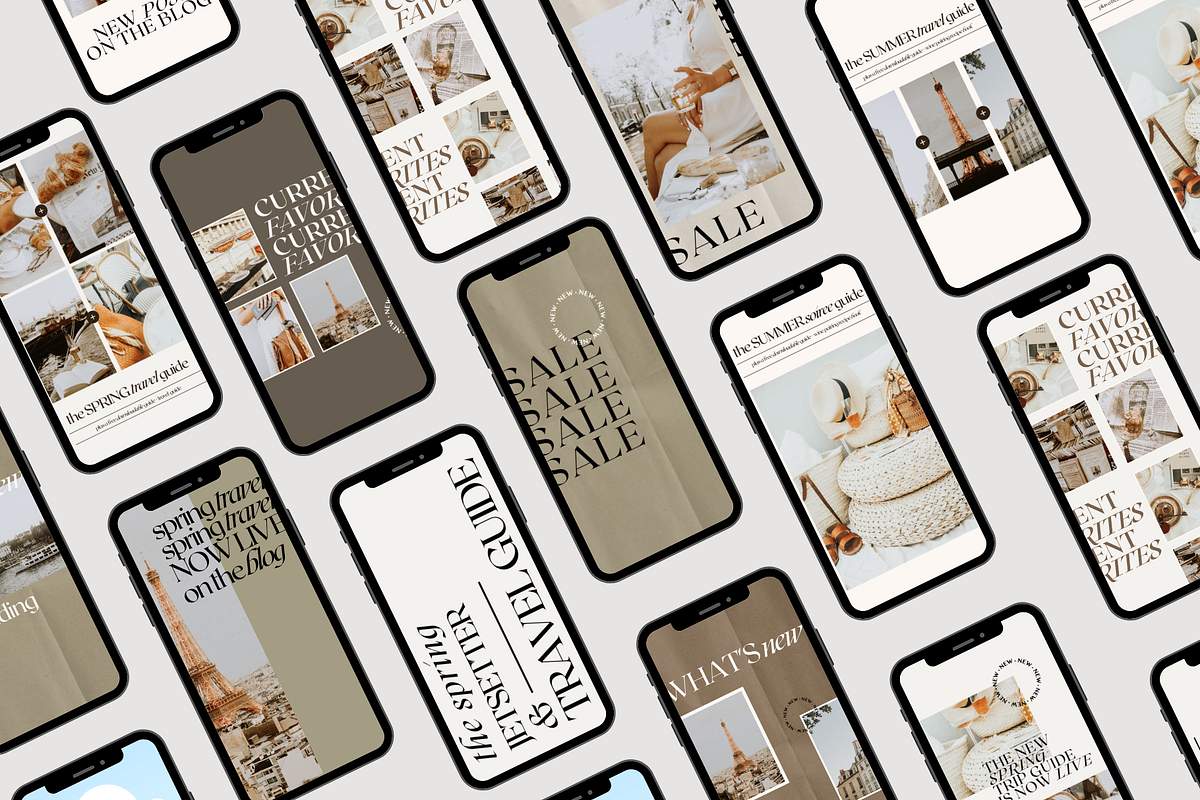 Modernist Social Media Template, a Device Mockup by Le Maison Bohem (Photo 5 of 11)