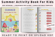 Summer Activity Book for Kids, a Print Template by Book2bees (Thumbnail 1 of 4)