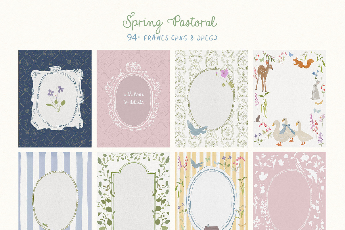 Cottagecore PNG Frames, Illustration, a Decorative Illustration by whiteheartdesign (Photo 19 of 57)