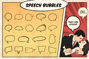 Marvelous Vintage Comics Bundle, a Brushes & More by pixelbuddha.net (Thumbnail 8 of 13)
